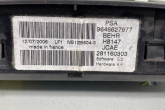 Commande chauffage PEUGEOT 307