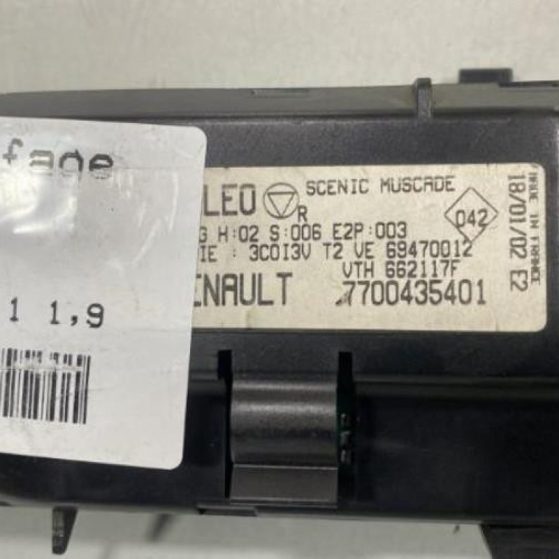 Commande chauffage RENAULT SCENIC 1 Photo n°3