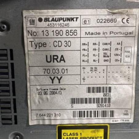 Autoradio d'origine OPEL ASTRA H