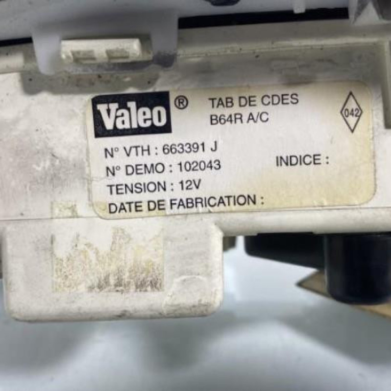 Commande chauffage RENAULT MEGANE 1 Photo n°2