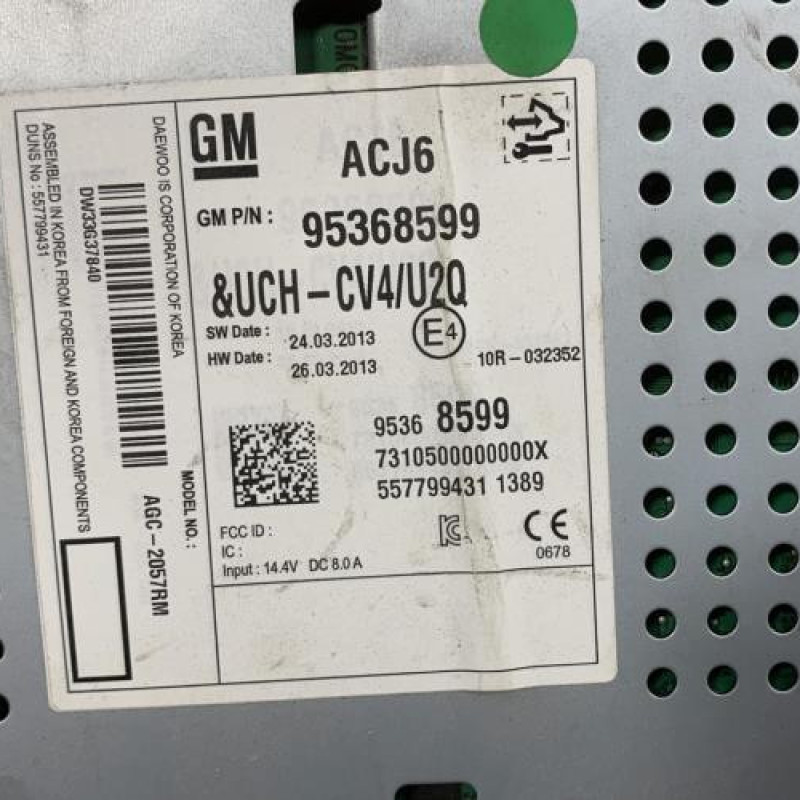 Autoradio d'origine CHEVROLET SPARK Photo n°2