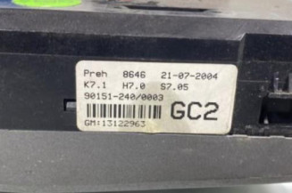 Commande chauffage OPEL ASTRA H