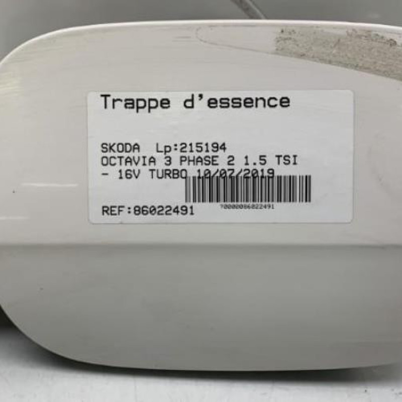 Trappe d'essence SKODA OCTAVIA 3 Photo n°2