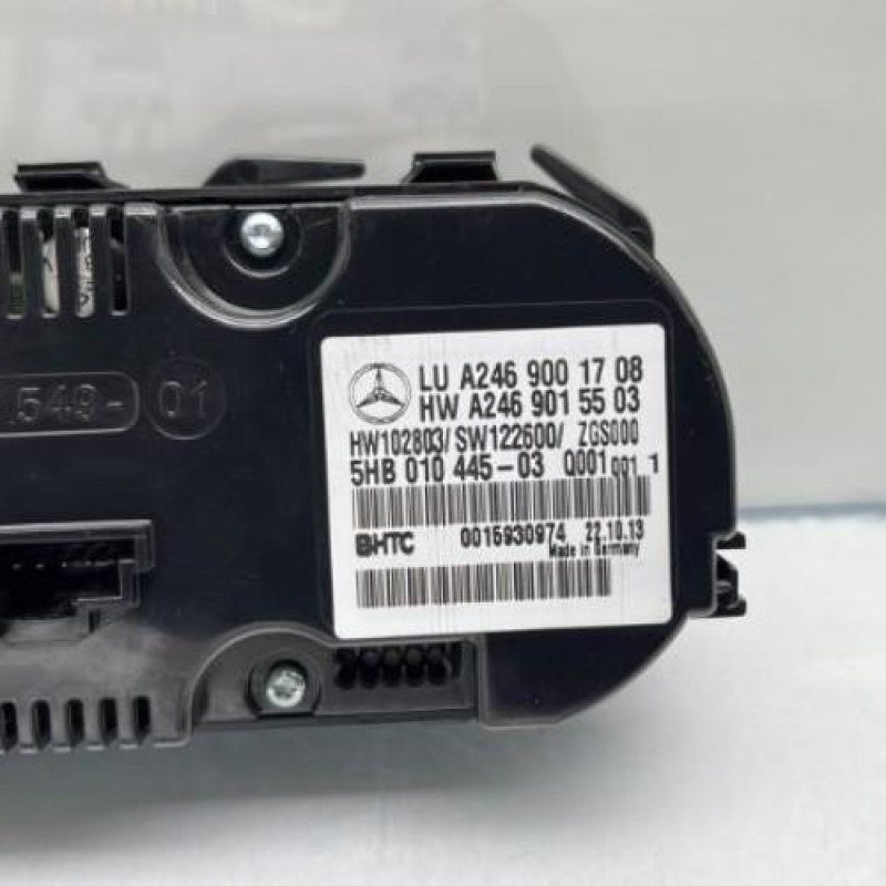 Commande chauffage MERCEDES CLASSE CLA 117 Photo n°3