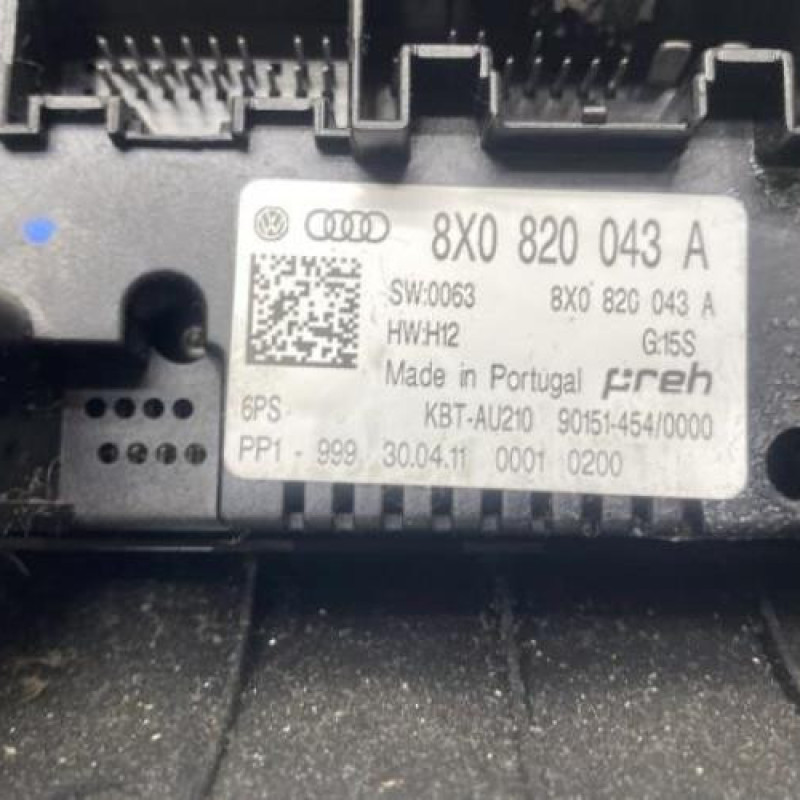 Commande chauffage AUDI A1 1 Photo n°3