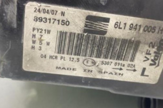 Optique avant principal gauche (feux)(phare) SEAT IBIZA 3