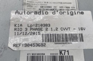 Autoradio d'origine KIA RIO 3