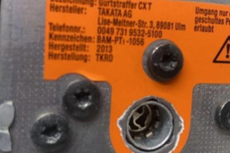 Pretensionneur de ceinture avant droit CITROEN C4 2