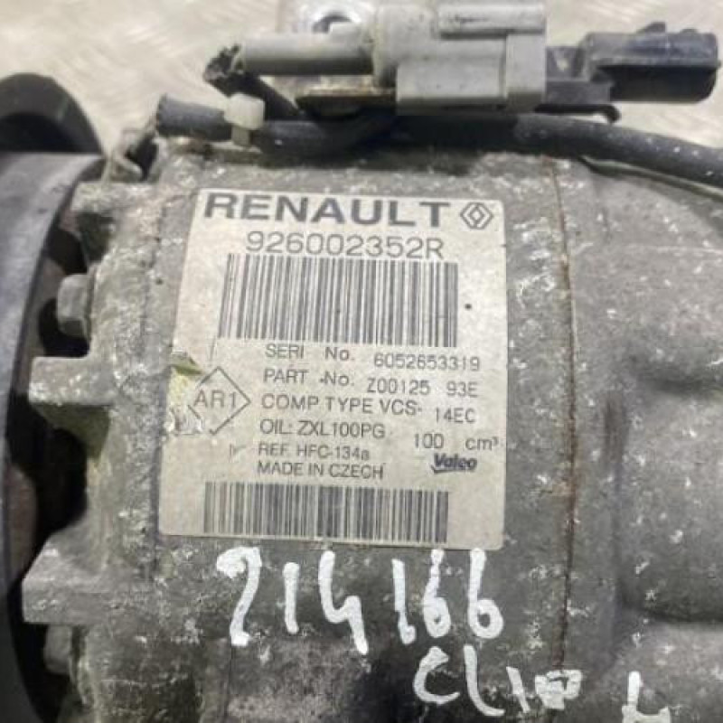Compresseur clim RENAULT CLIO 4 Photo n°2