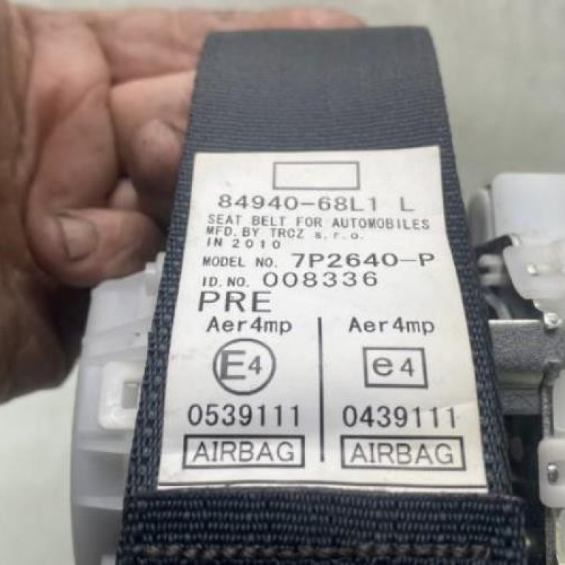 Pretensionneur de ceinture avant gauche SUZUKI SWIFT 4 Photo n°4