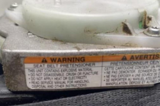 Pretensionneur de ceinture avant droit SUZUKI GRAND VITARA 2
