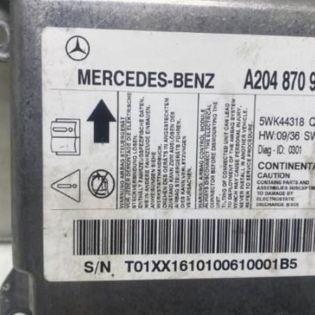 Boitier air bag MERCEDES CLASSE C 204