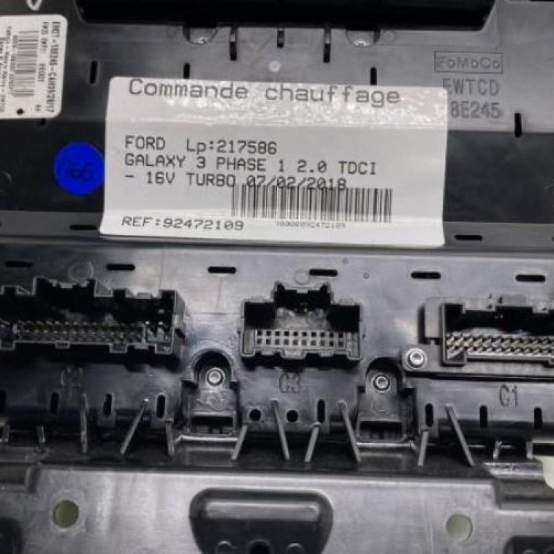 Commande chauffage FORD GALAXY 3 Photo n°5