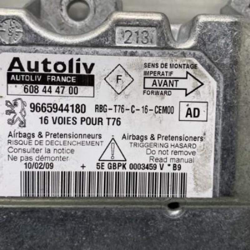 Boitier air bag PEUGEOT 308 1 Photo n°2