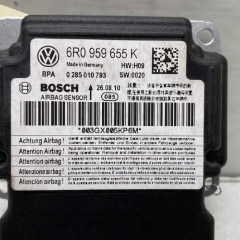 Boitier air bag VOLKSWAGEN POLO 5 Photo n°2