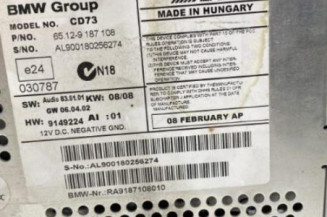 Autoradio d'origine BMW SERIE 1 E81