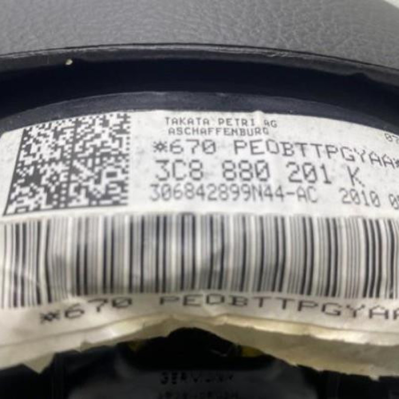 Air bag conducteur VOLKSWAGEN GOLF 6 Photo n°5