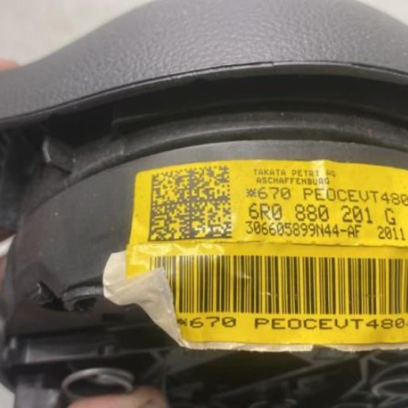 Air bag conducteur VOLKSWAGEN POLO 5 Photo n°4
