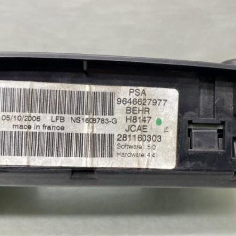Commande chauffage PEUGEOT 307 Photo n°4
