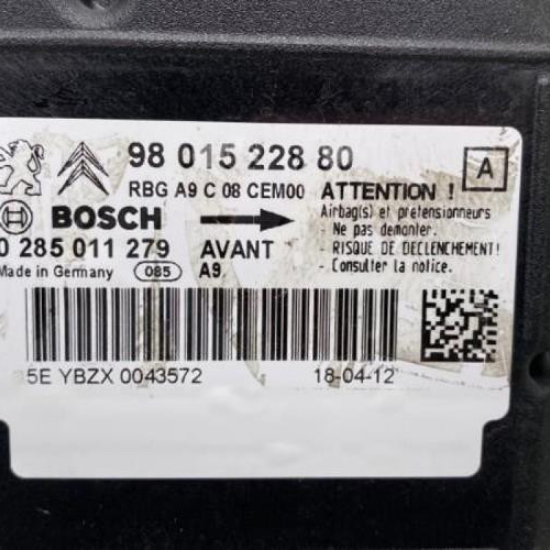 Boitier air bag PEUGEOT 208 1 Photo n°2