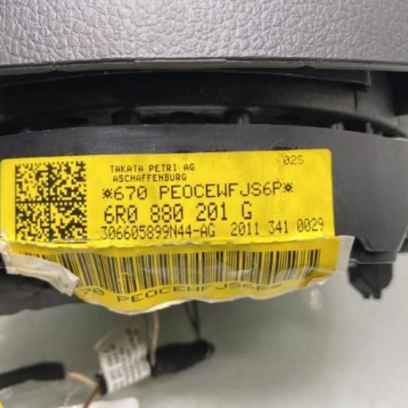 Air bag conducteur VOLKSWAGEN POLO 5 Photo n°3