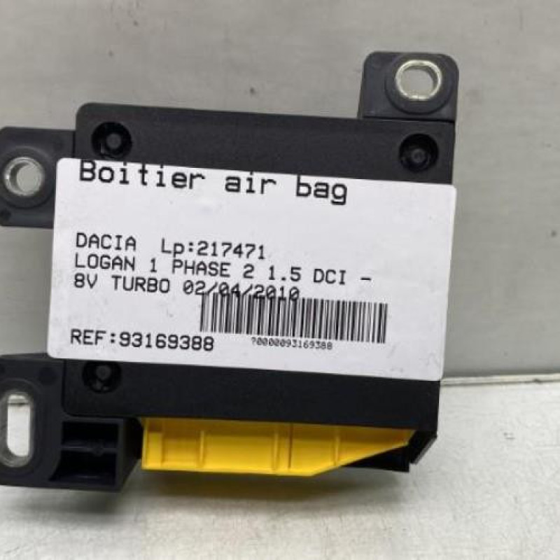 Boitier air bag DACIA LOGAN 1 Photo n°4