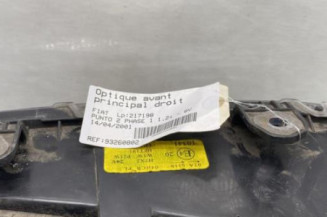 Optique avant principal droit (feux)(phare) FIAT PUNTO 2