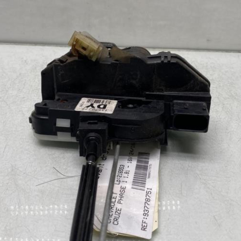 Serrure avant droit CHEVROLET CRUZE Photo n°2