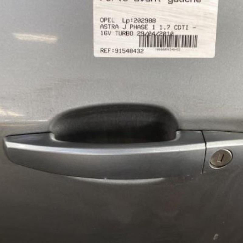 Porte avant gauche OPEL ASTRA J Photo n°2
