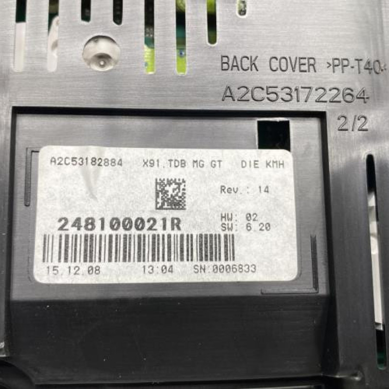 Compteur RENAULT LAGUNA 3 Photo n°4