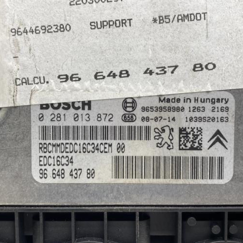 Calculateur CITROEN C4 1 Photo n°2