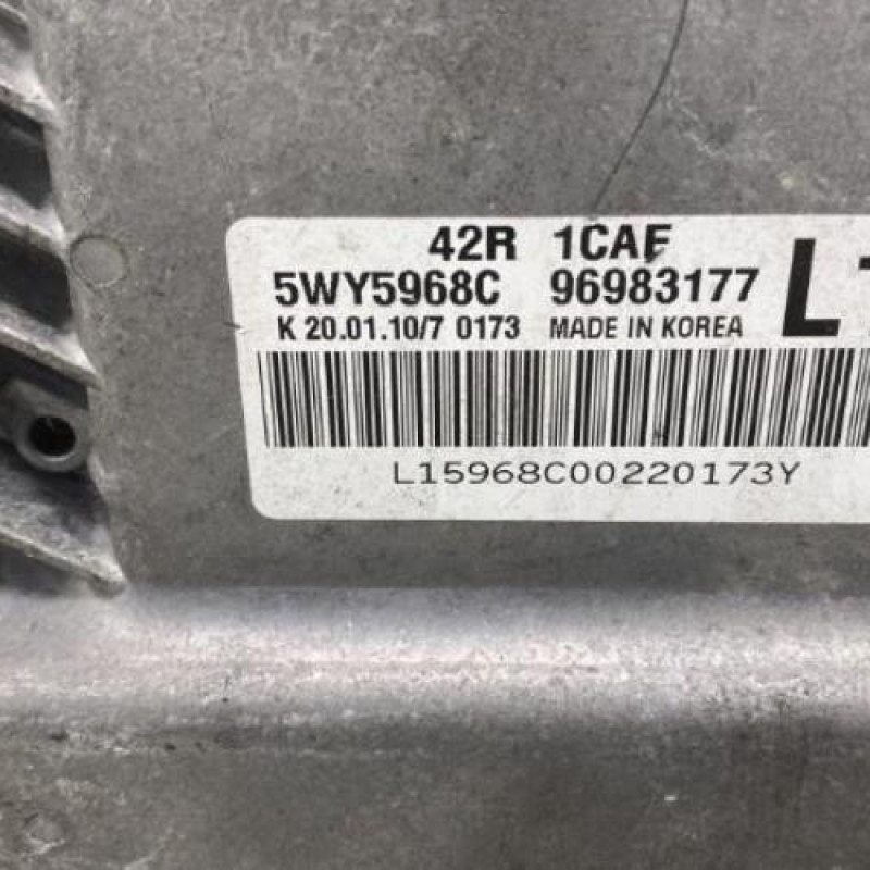 Calculateur CHEVROLET AVEO 1 Photo n°2