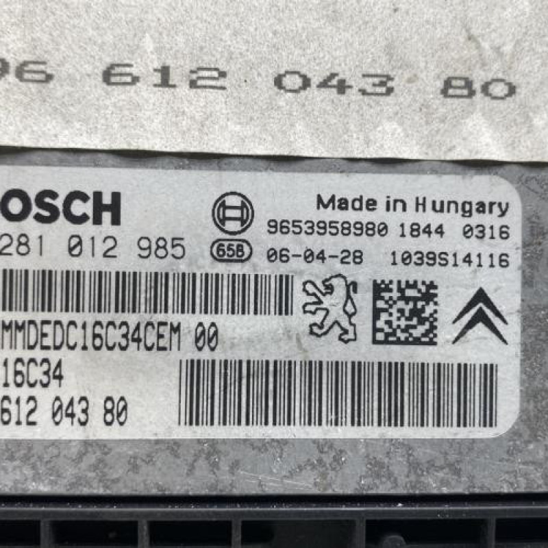 Calculateur CITROEN C4 1 Photo n°5