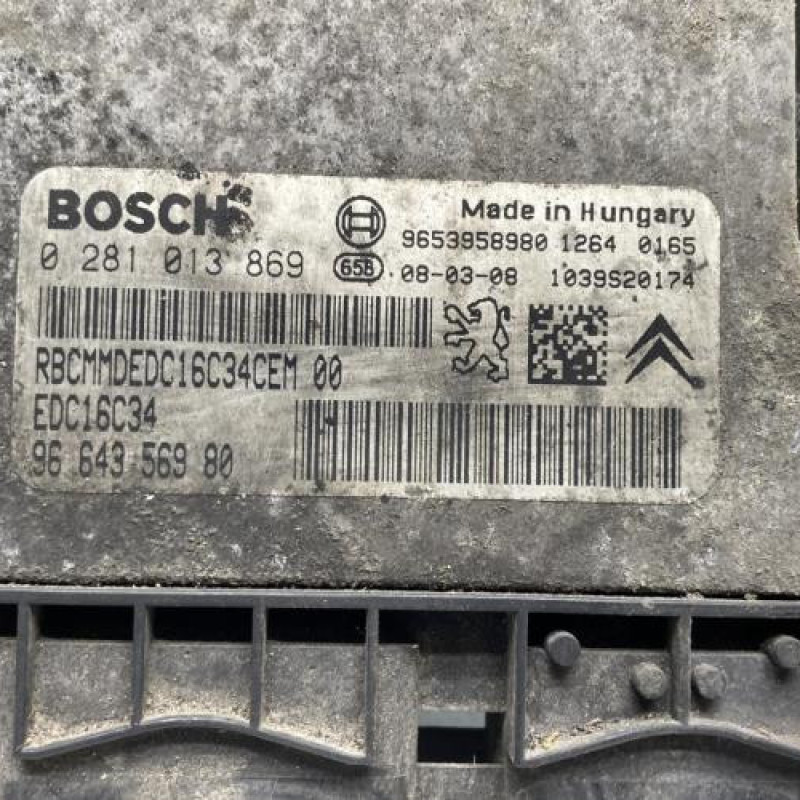 Calculateur FIAT SCUDO 2 Photo n°2