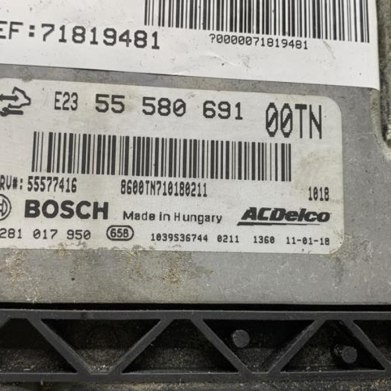 Calculateur OPEL CORSA D Photo n°2