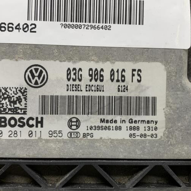 Calculateur VOLKSWAGEN GOLF 5 Photo n°2