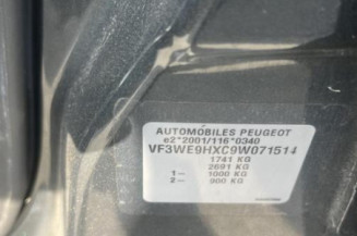 Porte arriere droit PEUGEOT 207