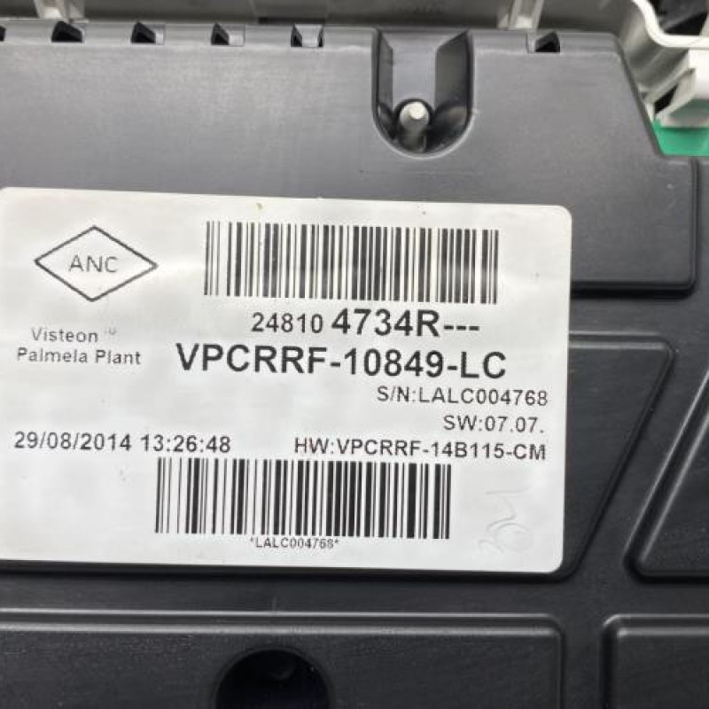 Compteur RENAULT CLIO 4 Photo n°3