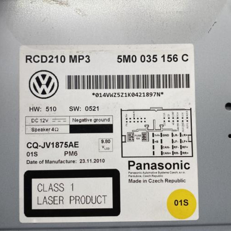 Autoradio d'origine VOLKSWAGEN POLO 5 Photo n°4
