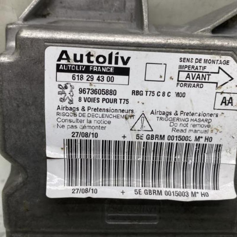 Boitier air bag PEUGEOT RCZ Photo n°2