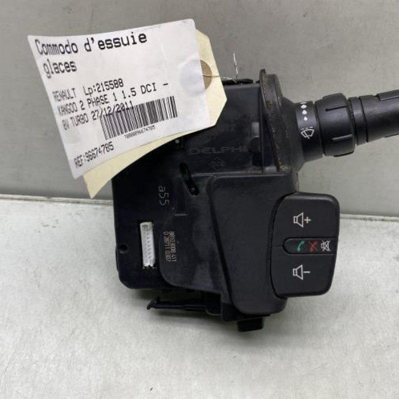 Commodo d'essuie glaces RENAULT KANGOO 2 Photo n°1