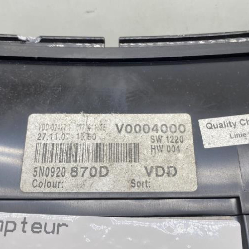 Compteur VOLKSWAGEN TIGUAN 1 Photo n°4