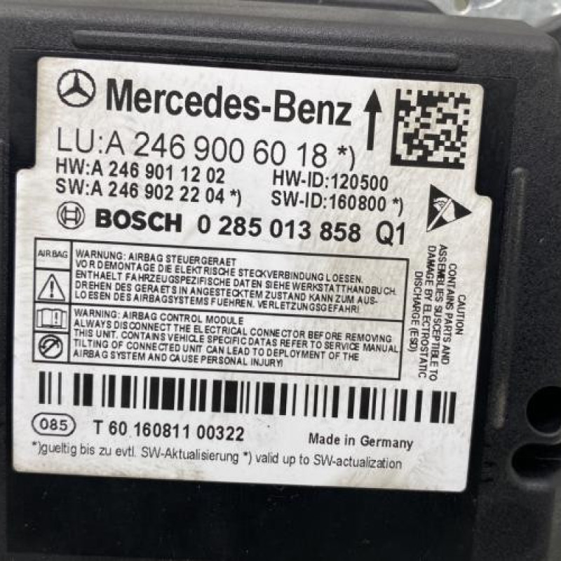 Boitier air bag MERCEDES CLASSE B 246 Photo n°2