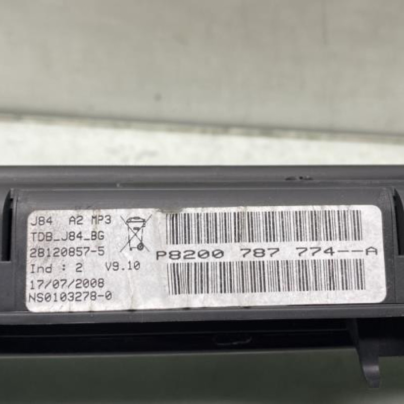 Compteur RENAULT SCENIC 2 Photo n°3