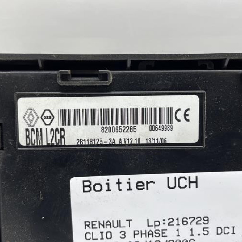 Boitier UCH RENAULT CLIO 3 Photo n°3