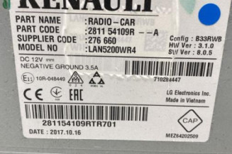 Autoradio d'origine RENAULT CAPTUR 1