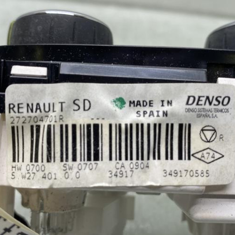 Commande chauffage RENAULT CAPTUR 1 Photo n°4