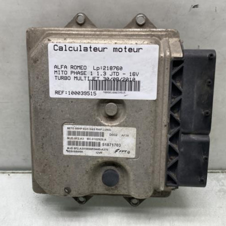 Calculateur moteur ALFA ROMEO MITO Photo n°1