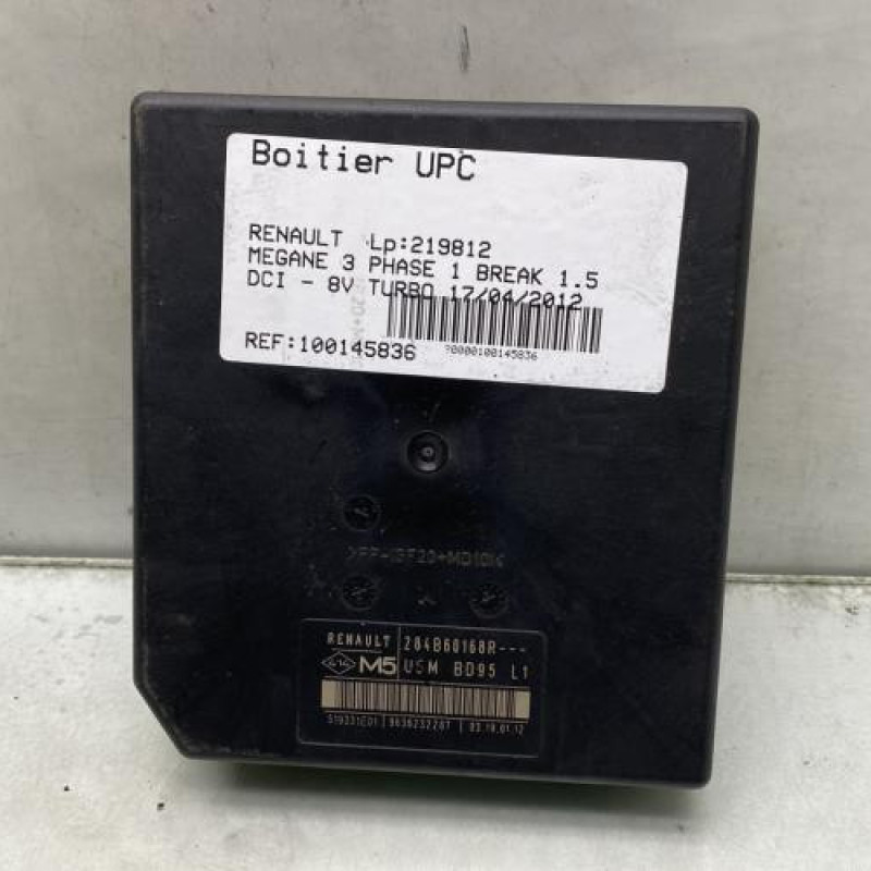 Boitier UPC RENAULT MEGANE 3 Photo n°2