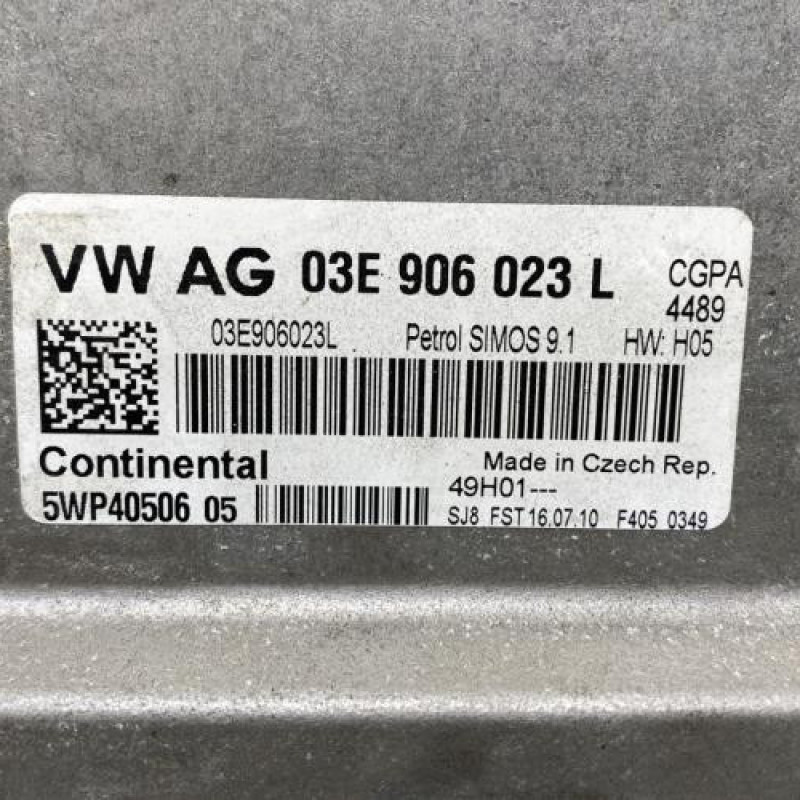 Calculateur moteur VOLKSWAGEN POLO 5 Photo n°2